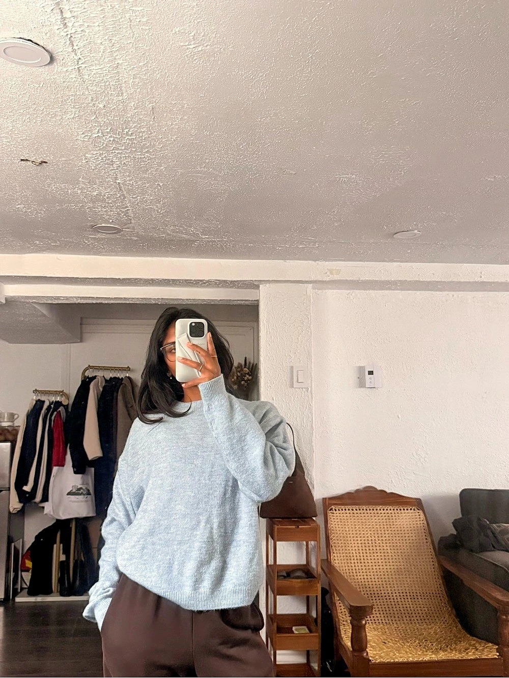 H$M Blue Crew Neck Sweater Like New